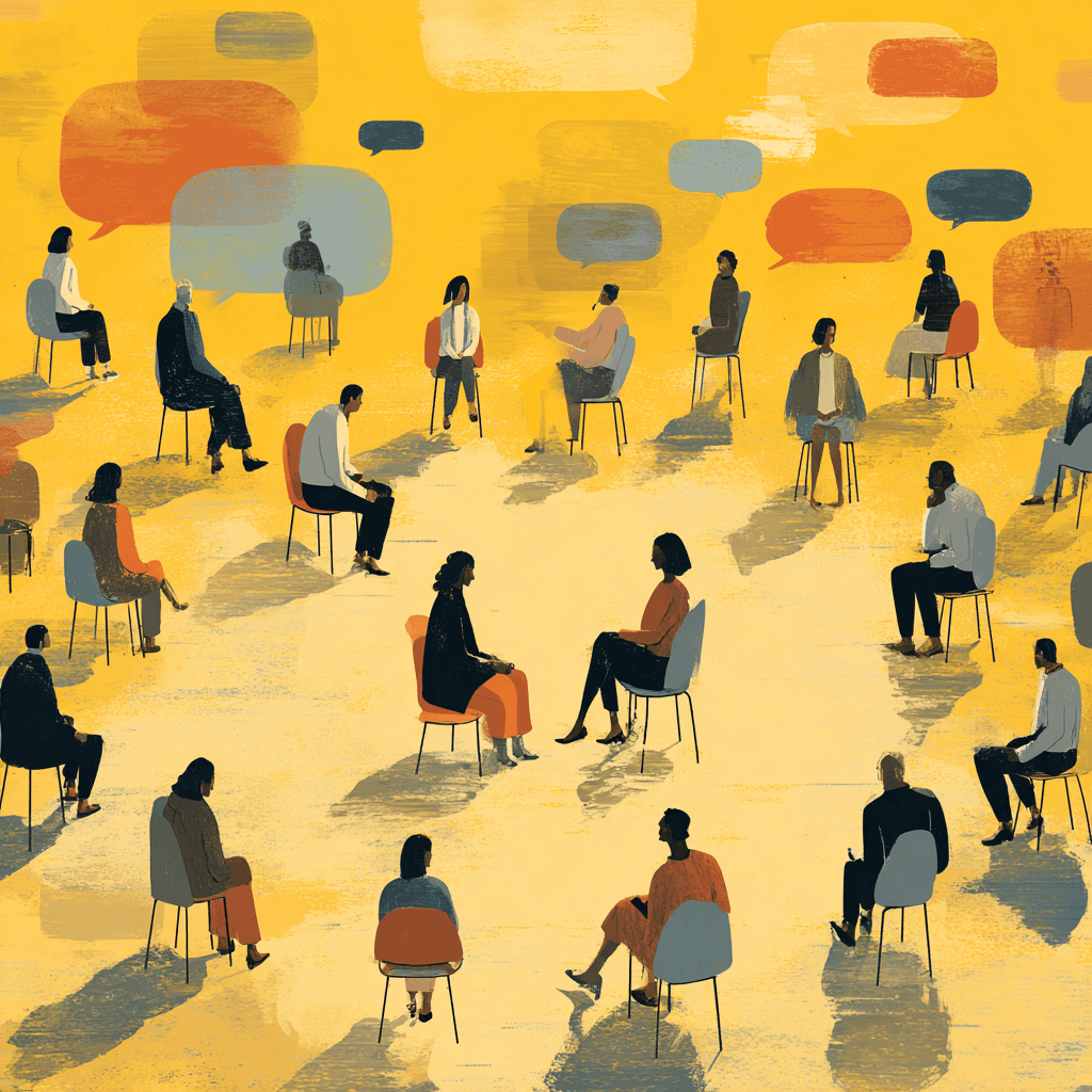 people listening